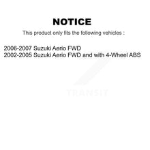 Load image into Gallery viewer, Front Rear Wheel Bearing And Hub Assembly Kit For Suzuki Aerio