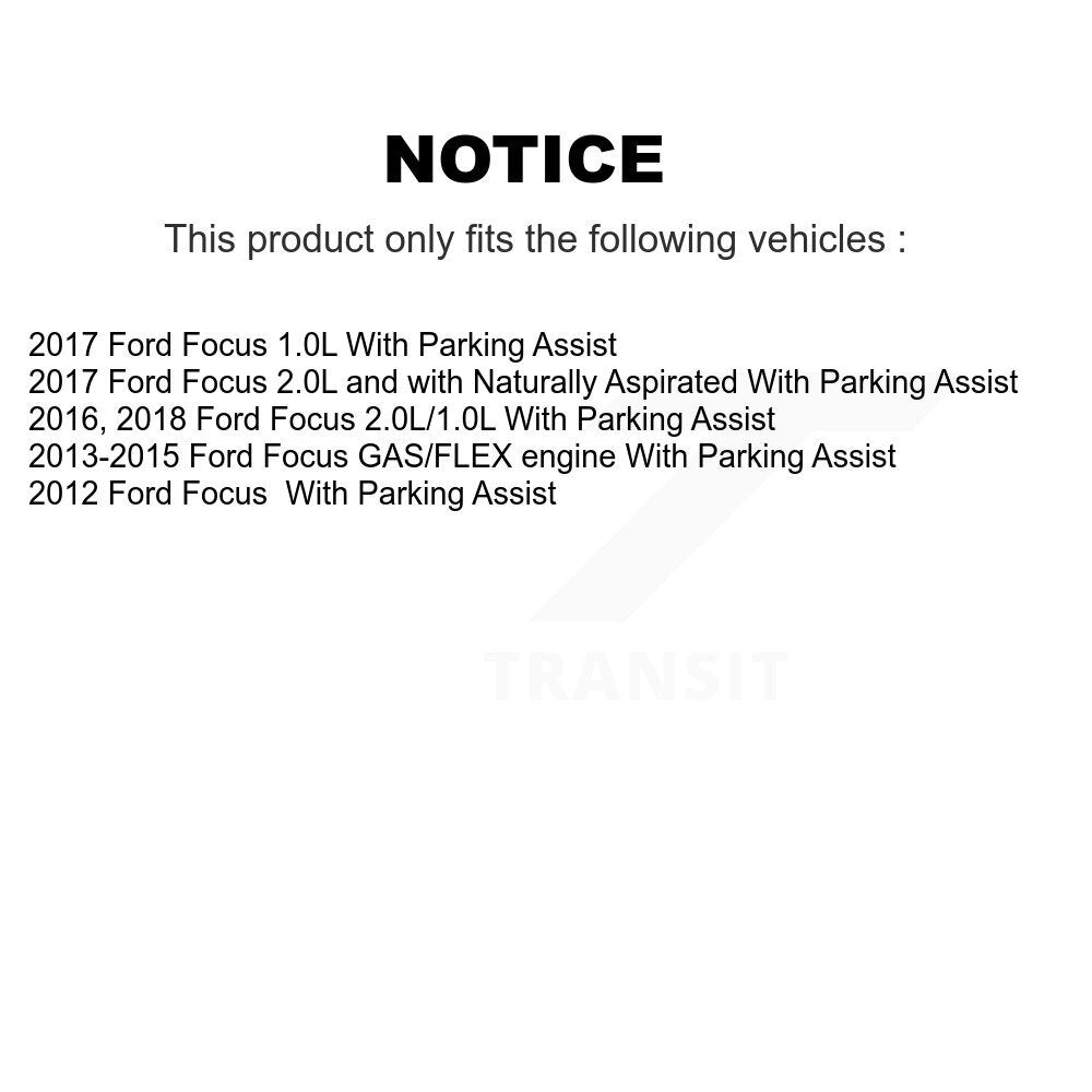 Front Rear Wheel Bearing And Hub Assembly Kit For Ford Focus With Parking Assist