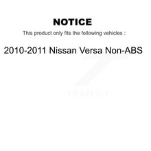 Charger l'image dans la galerie, Front Rear Wheel Bearing And Hub Assembly Kit For 2010-2011 Nissan Versa Non-ABS