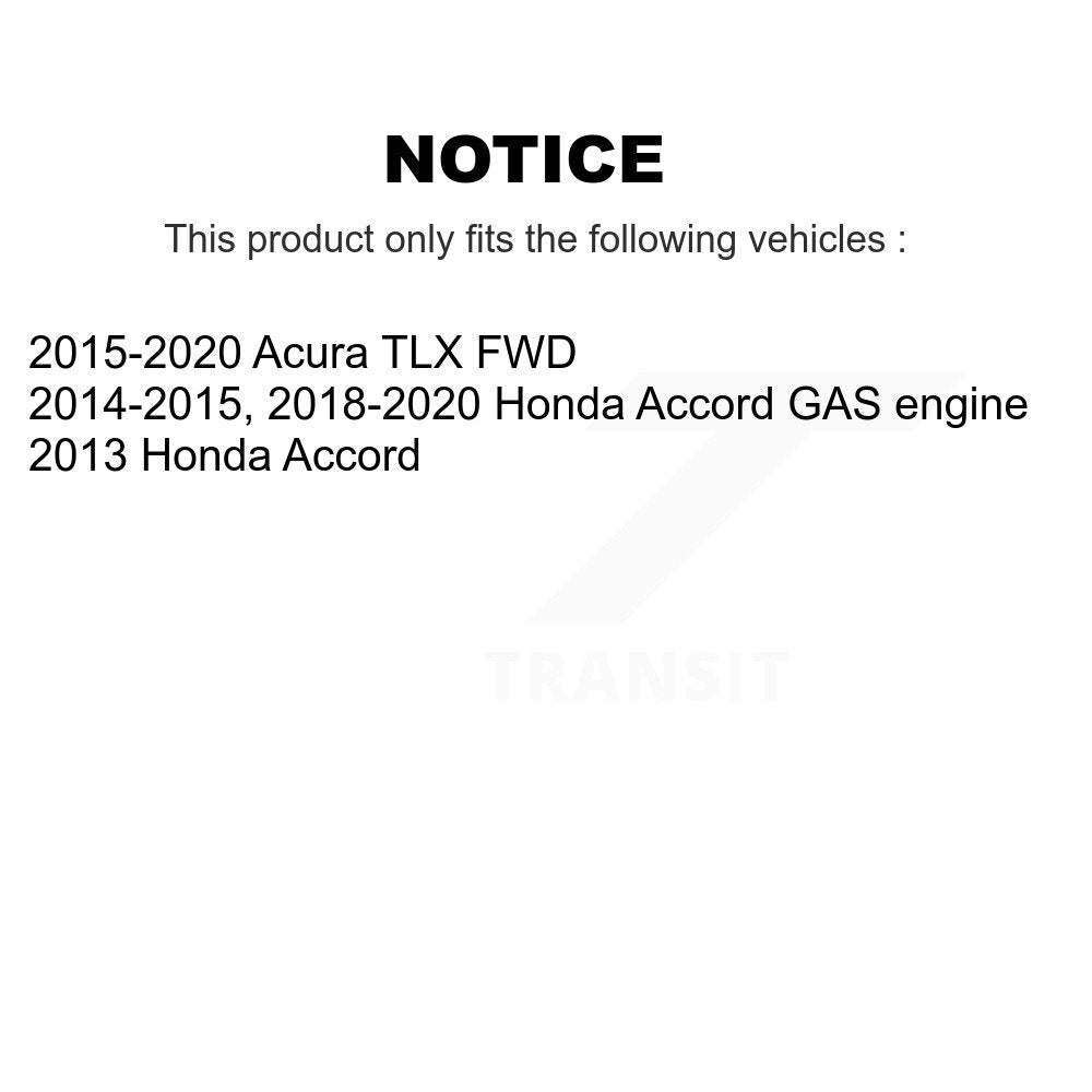 Front Rear Wheel Bearing And Hub Assembly Kit For Honda Accord Acura TLX