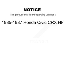 Load image into Gallery viewer, Front Rear Wheel Bearing And Hub Assembly Kit For 1985-1987 Honda Civic CRX HF