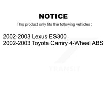 Charger l'image dans la galerie, Front Rear Wheel Bearing Hub Assembly Kit For 2002-2003 Toyota Camry Lexus ES300