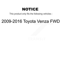 Load image into Gallery viewer, Front Rear Wheel Bearing And Hub Assembly Kit For 2009-2016 Toyota Venza FWD