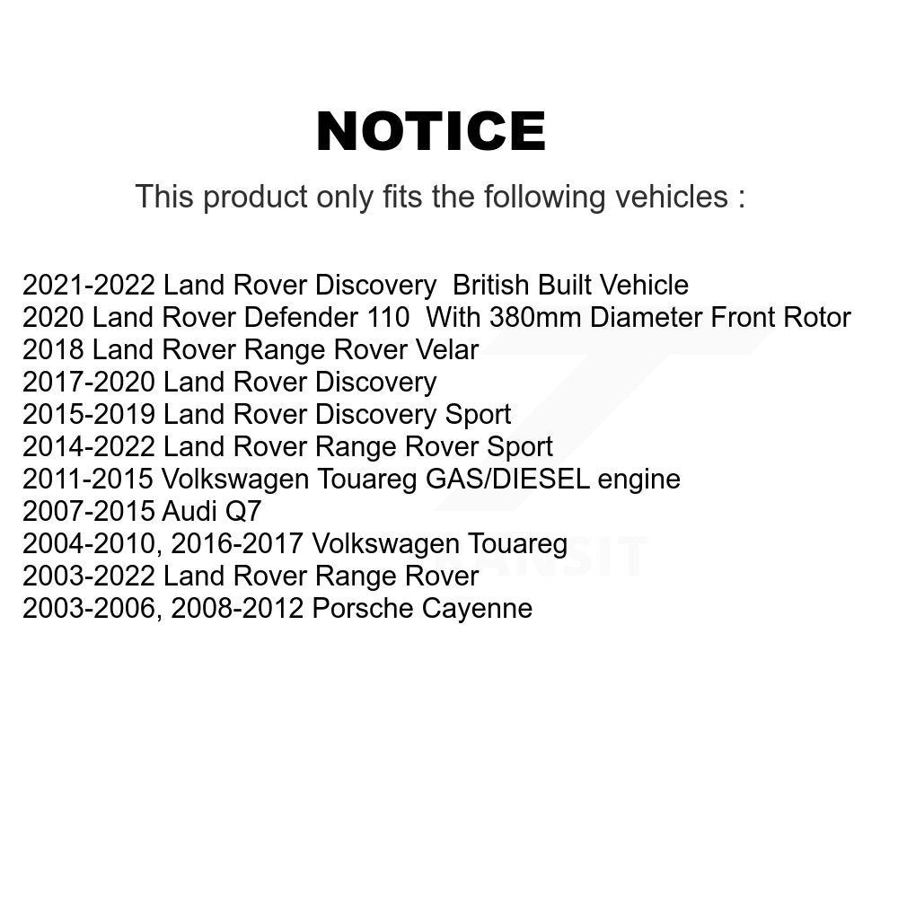Front Rear Wheel Bearing Kit For Land Rover Range Audi Q7 Sport Volkswagen Velar