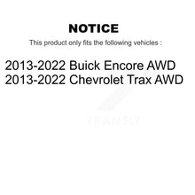 Charger l'image dans la galerie, Front Rear Wheel Bearing Kit For 2013-2019 Buick Encore Chevrolet Trax AWD