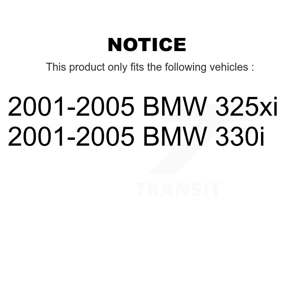 Front Rear Wheel Bearing Kit For 2001-2005 BMW 325i 325xi