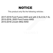 Charger l'image dans la galerie, Front Rear Wheel Bearing &amp; Hub Assembly Kit For Ford Fusion Lincoln MKZ