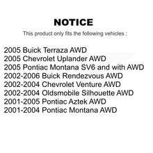 Load image into Gallery viewer, Front Rear Wheel Bearing Hub Assembly Kit For Buick Rendezvous Chevrolet Pontiac
