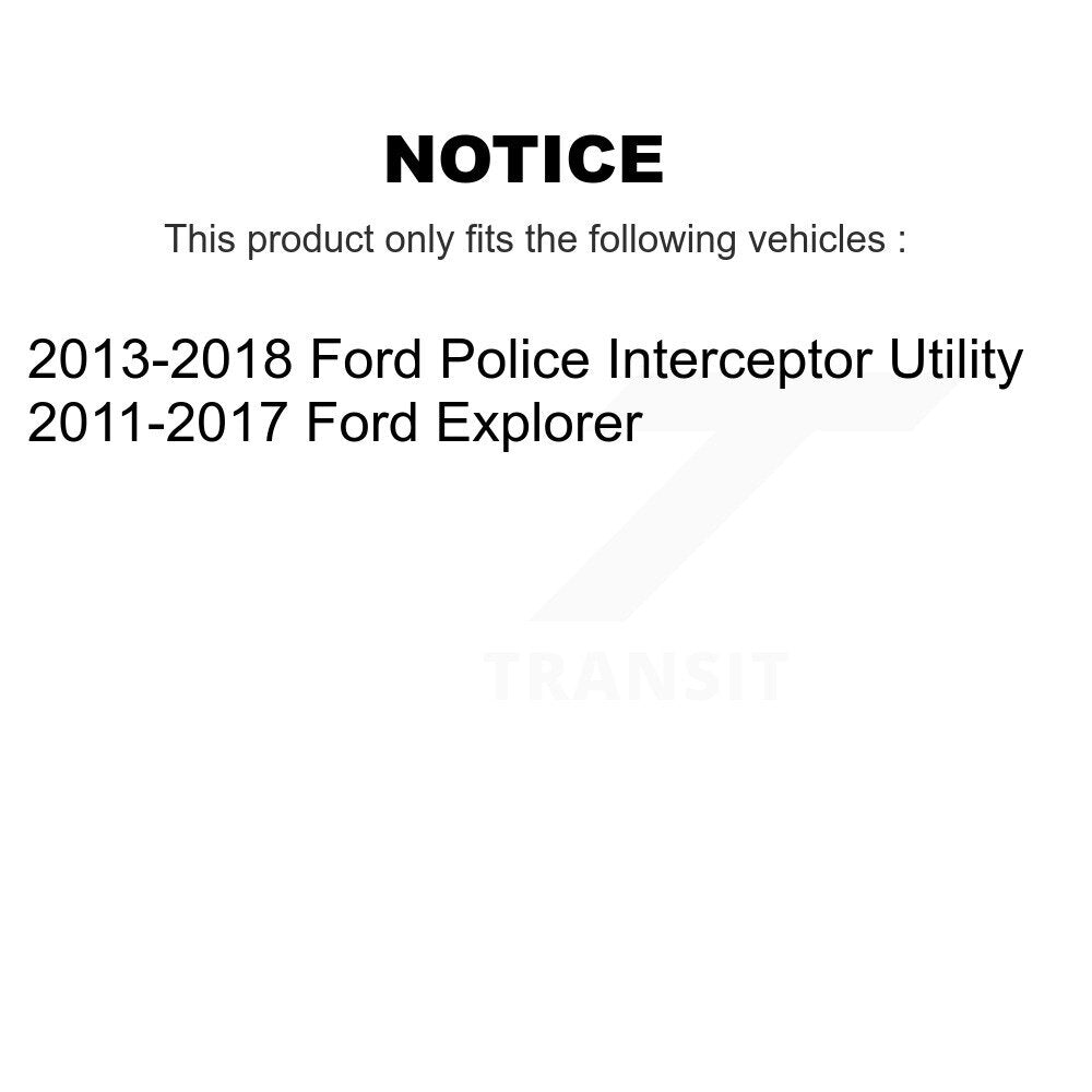 Front Rear Wheel Bearing & Hub Assembly Kit For Ford Explorer Police Interceptor