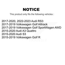 Charger l'image dans la galerie, Rear Wheel Bearing &amp; Hub Assembly Pair For Audi Volkswagen A3 Quattro Golf R S3