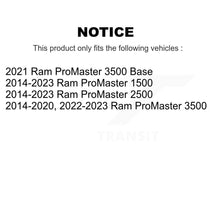 Load image into Gallery viewer, Rear Wheel Bearing And Hub Assembly Pair For Ram ProMaster 1500 2500 3500