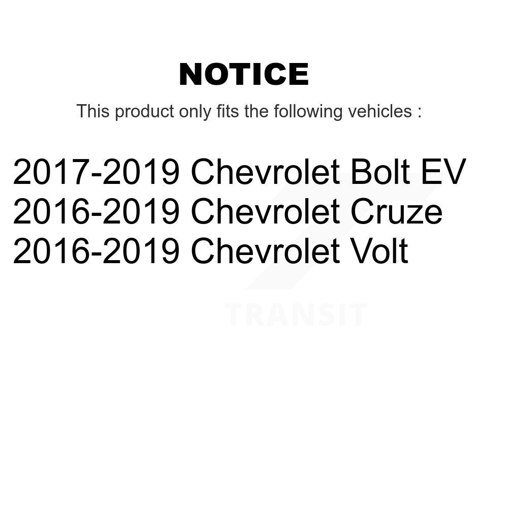 Rear Wheel Bearing And Hub Assembly Pair For Chevrolet Cruze Volt Bolt EV