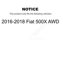 Load image into Gallery viewer, Front Rear Wheel Bearing And Hub Assembly Kit For 2016-2018 Fiat 500X AWD