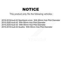 Load image into Gallery viewer, Front Wheel Bearing &amp; Hub Assembly Pair For Audi A3 Quattro S3 Sportback e-tron