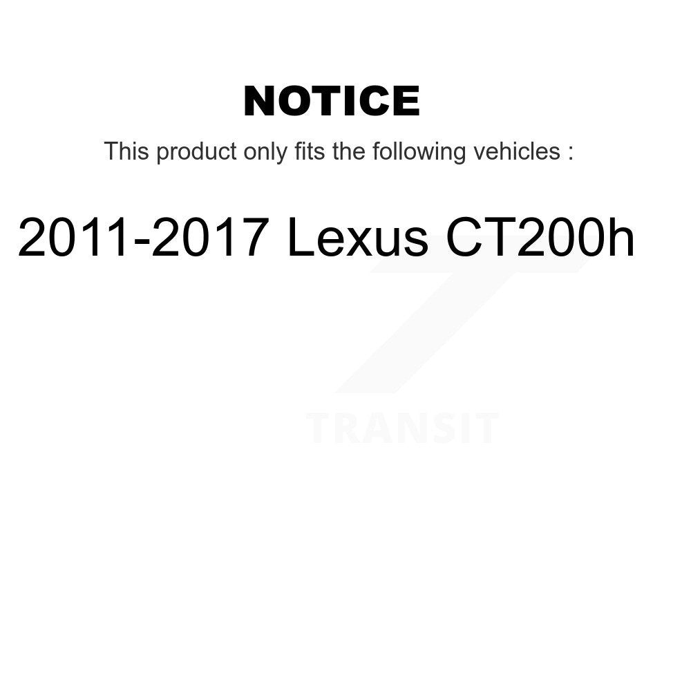 Kit d'assemblage de roulement et moyeu de roue avant et arrière pour Lexus CT200h 2011-2017 