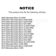 Charger l'image dans la galerie, Front Wheel Bearing &amp; Hub Assembly Pair For Mercedes-Benz C300 GLC300 E300 E400