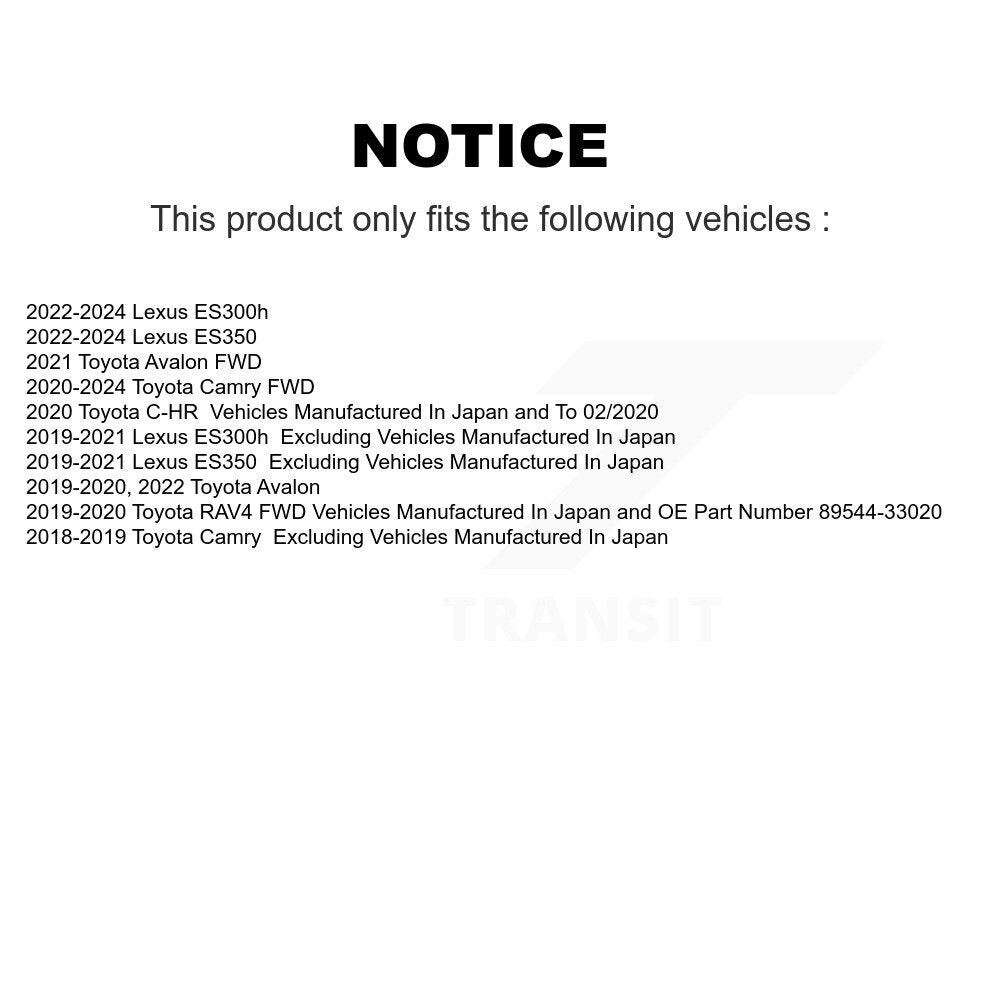 Rear Wheel Bearing & Hub Assembly Pair For Toyota Camry RAV4 Lexus ES350 Avalon