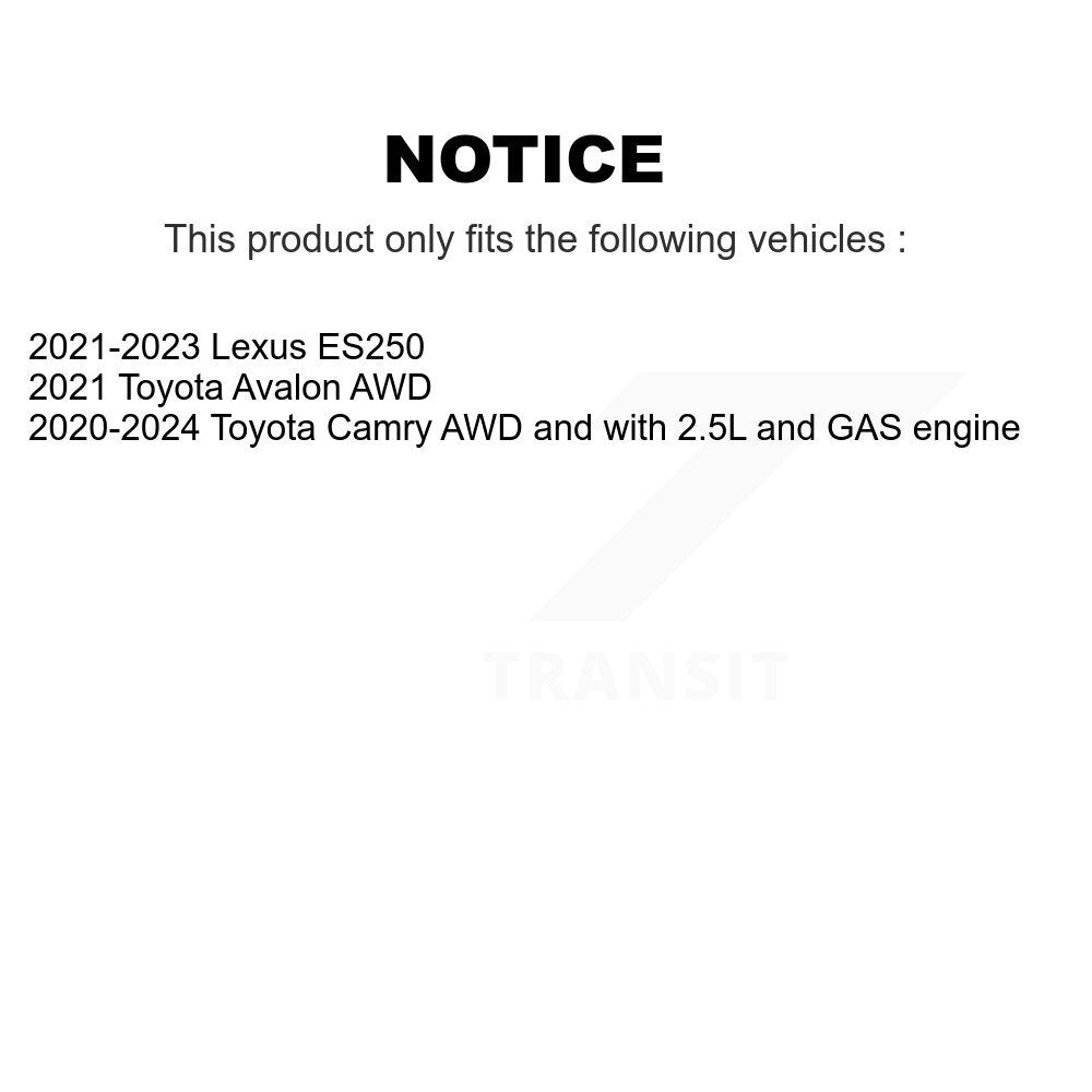 Front Rear Wheel Bearing & Hub Assembly Kit For Toyota Camry Lexus ES250