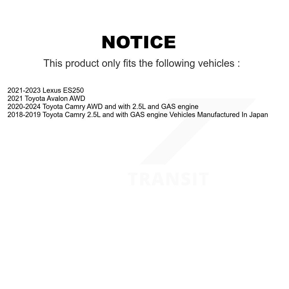 Front Rear Wheel Bearing & Hub Assembly Kit For Toyota Camry Lexus ES250