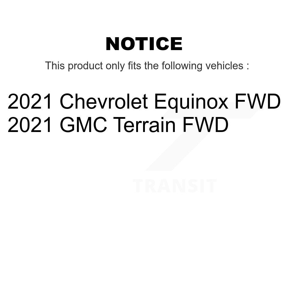 Front Rear Wheel Bearing Hub Assembly Kit For Chevrolet Equinox GMC Terrain FWD