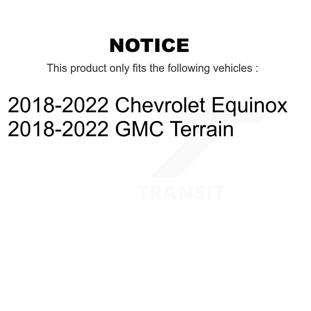 Front Wheel Bearing And Hub Assembly Pair For Chevrolet Equinox GMC Terrain