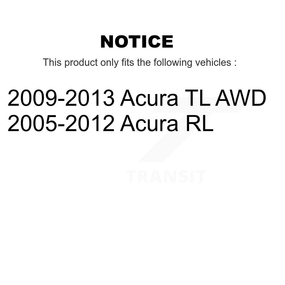 Rear Wheel Bearing And Hub Assembly Pair For Acura TL RL K70-101969