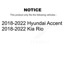 Load image into Gallery viewer, Front Rear Wheel Bearing And Hub Assembly Kit For 2018-2022 Kia Rio Hyundai Accent K70-101990