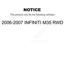 Charger l'image dans la galerie, Front Rear Wheel Bearing &amp; Hub Assembly Kit For 2006-2008 INFINITI M35 RWD
