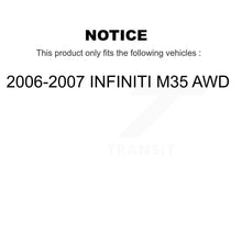 Load image into Gallery viewer, Front Rear Wheel Bearing &amp; Hub Assembly Kit For 2006-2008 INFINITI M35 AWD