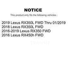 Charger l'image dans la galerie, Front Rear Wheel Bearing &amp; Hub Assembly Kit For Lexus RX350 RX350L RX450h FWD K70-102044