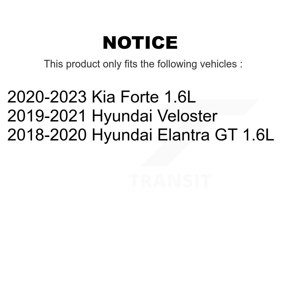 Front Rear Wheel Bearing & Hub Assembly Kit For Kia Forte Hyundai Elantra GT Veloster K70-102046