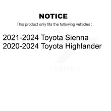 Load image into Gallery viewer, Front Wheel Bearing And Hub Assembly Pair For Toyota Highlander Sienna K70-102066
