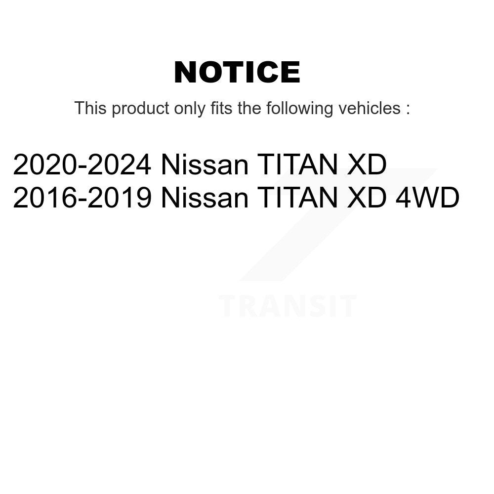 Front Wheel Bearing And Hub Assembly Pair For Nissan TITAN XD K70-102089