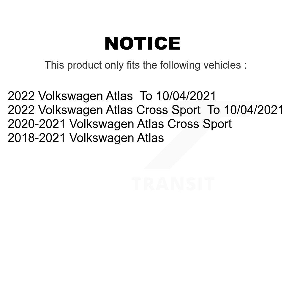 Front Wheel Bearing And Hub Assembly Pair For Volkswagen Atlas Cross Sport K70-102092