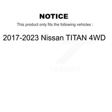 Charger l'image dans la galerie, Front Wheel Bearing And Hub Assembly Pair For 2017-2023 Nissan TITAN 4WD