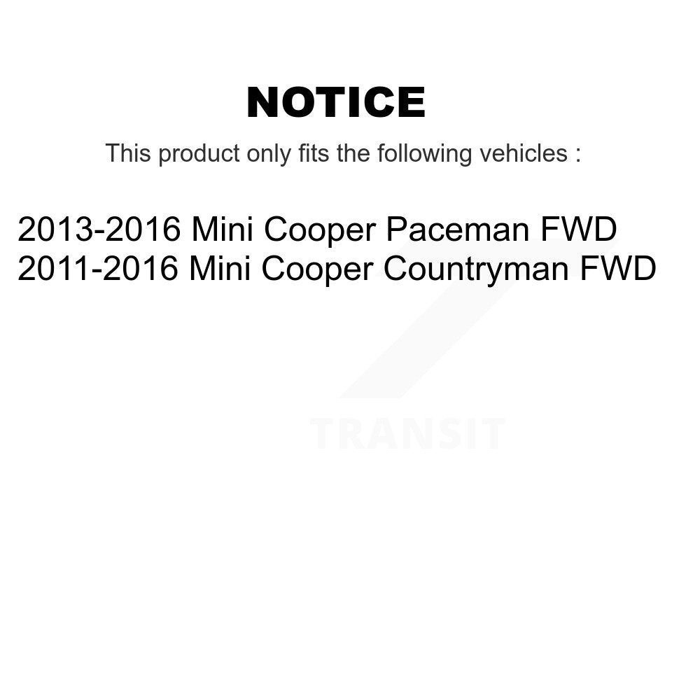 Rear Wheel Bearing And Hub Assembly Pair For Mini Cooper Countryman Paceman FWD