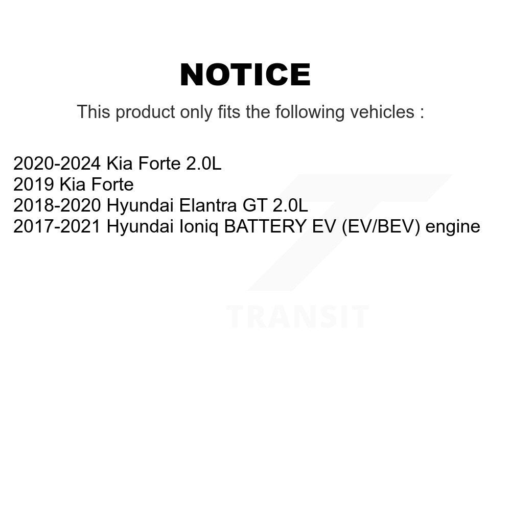 Rear Wheel Bearing And Hub Assembly Pair For Kia Forte Hyundai Ioniq Elantra GT