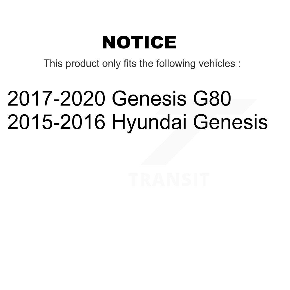 Rear Wheel Bearing And Hub Assembly Pair For Hyundai Genesis G80 K70-102105