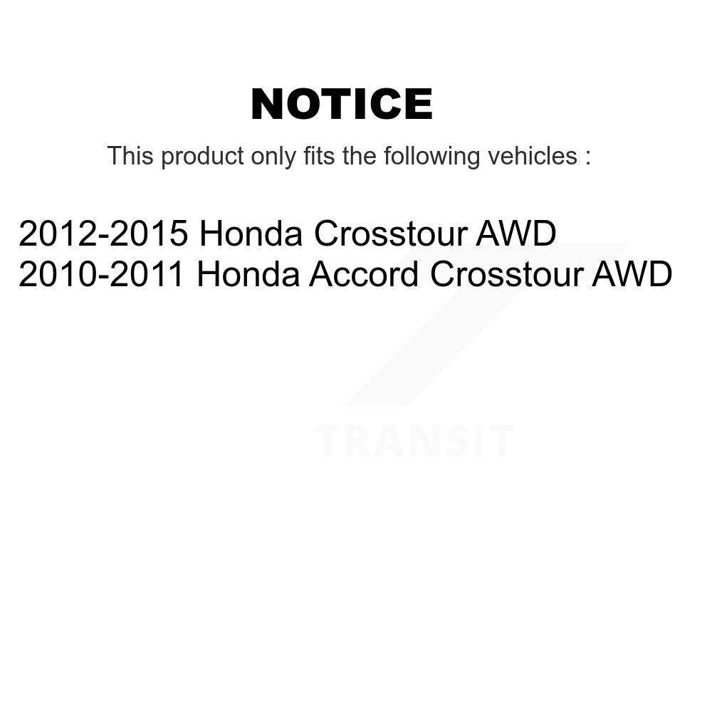 Rear Wheel Bearing And Hub Assembly Pair For Honda Accord Crosstour AWD K70-102114