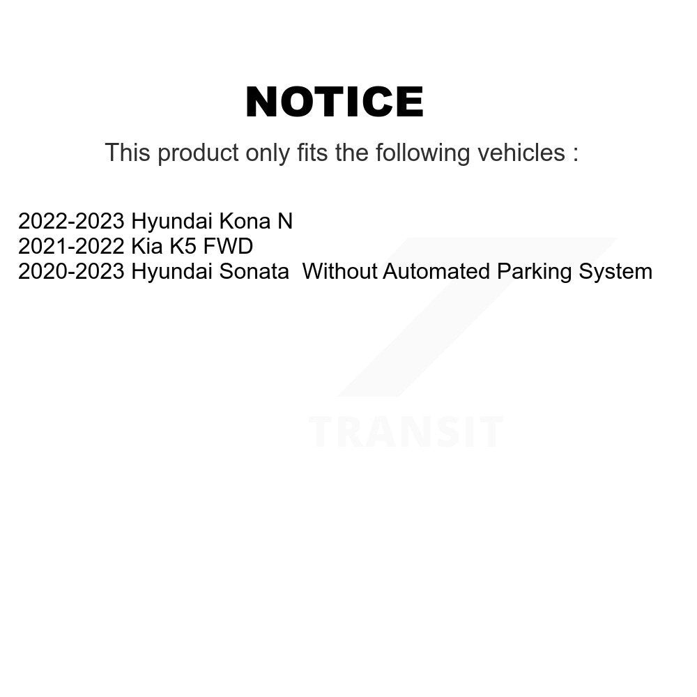 Front Rear Wheel Bearing & Hub Assembly Kit For Hyundai Sonata Kia K5 Kona N K70-102166