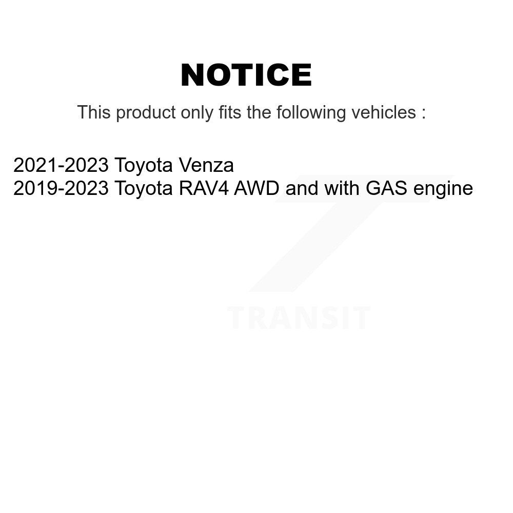 Front Rear Wheel Bearing & Hub Assembly Kit For Toyota RAV4 Venza K70-102170