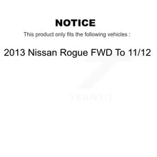 Load image into Gallery viewer, Front Rear Wheel Bearing &amp; Hub Assembly Kit For 2013 Nissan Rogue FWD To 11 12 K70-102240