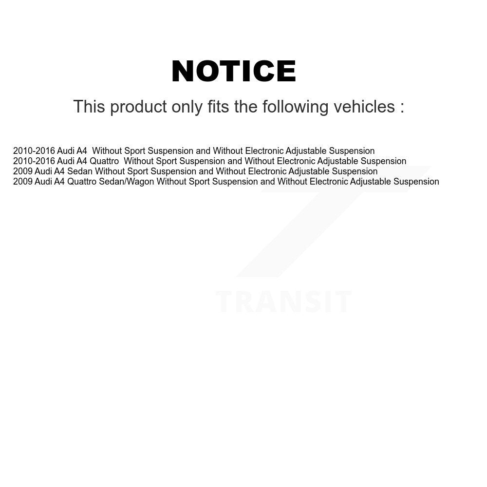 Rear Suspension Shock Absorbers Pair For Audi A4 Quattro K78-101034