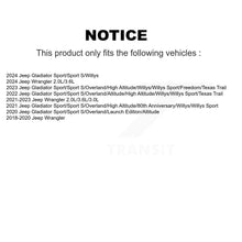 Charger l'image dans la galerie, Front Suspension Shock Absorbers Pair For Jeep Wrangler Gladiator K78-101061