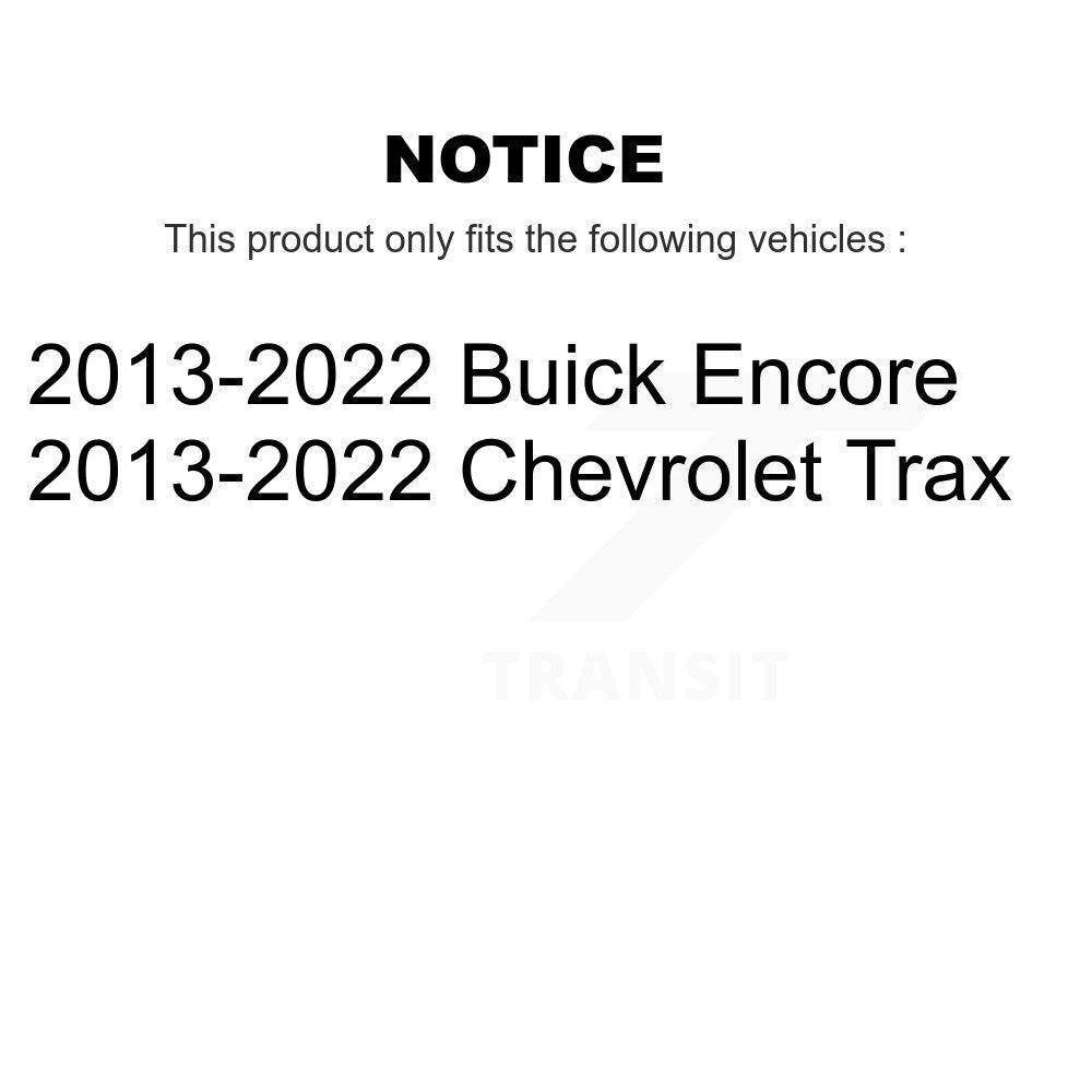 Rear Suspension Shock Absorbers Pair For 2013-2022 Buick Encore Chevrolet Trax K78-101085