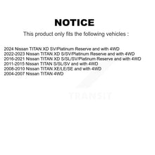 Charger l'image dans la galerie, Rear Suspension Shock Absorbers Pair For Nissan TITAN XD K78-101098
