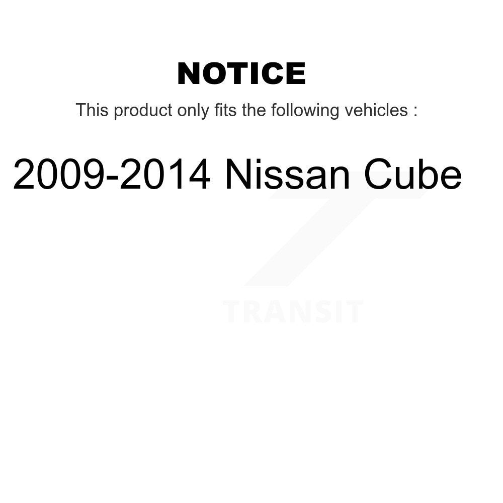 Rear Suspension Shock Absorbers Pair For 2009-2014 Nissan Cube K78-101120