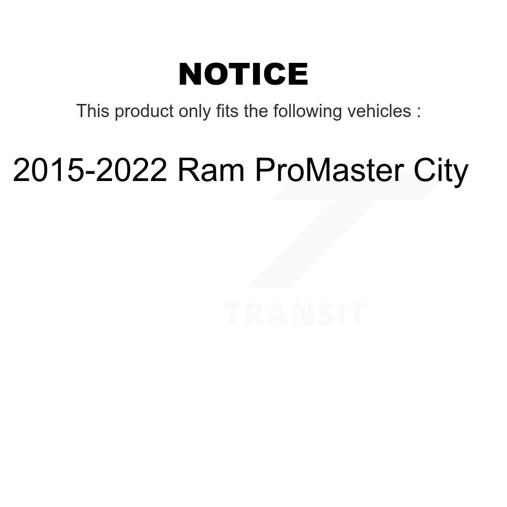 Rear Suspension Shock Absorbers Pair For 2015-2022 Ram ProMaster City K78-101131