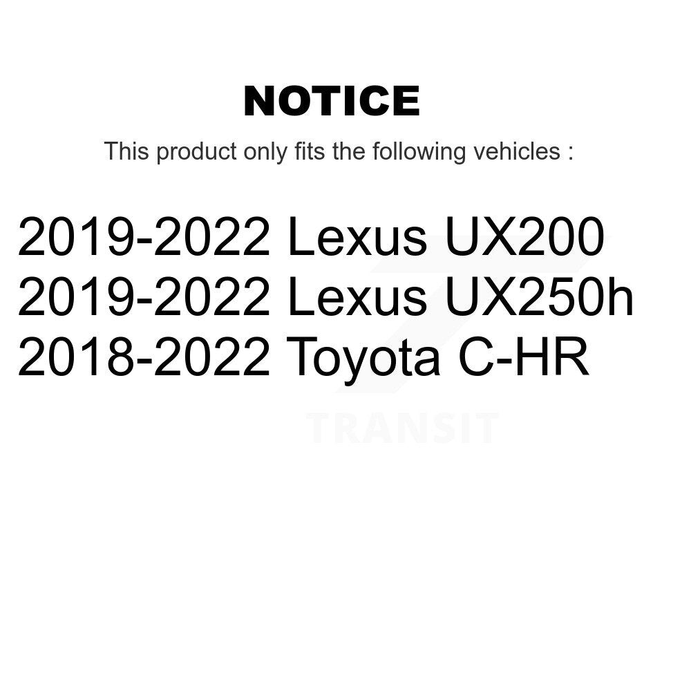 Rear Suspension Shock Absorbers Pair For Toyota C-HR Lexus UX250h UX200 K78-101137