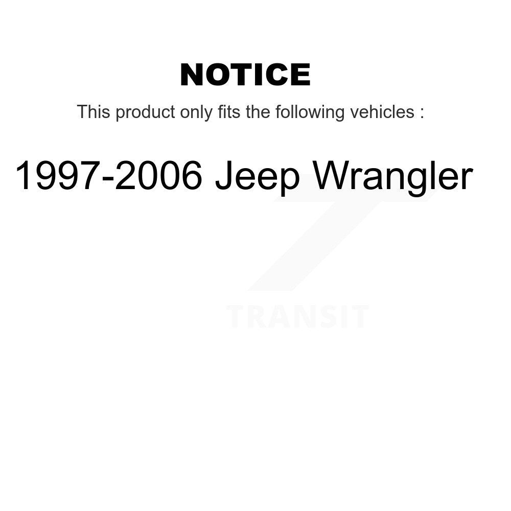 Front Rear Suspension Shock Absorbers Kit For 1997-2006 Jeep Wrangler K78-101156